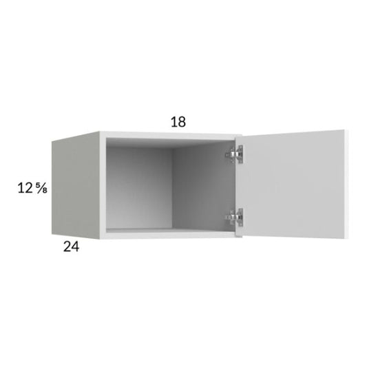 RTA Euro Gloss White 18" x 12-5/8" x 24" Wall Cabinet with 2 Finished End Panels