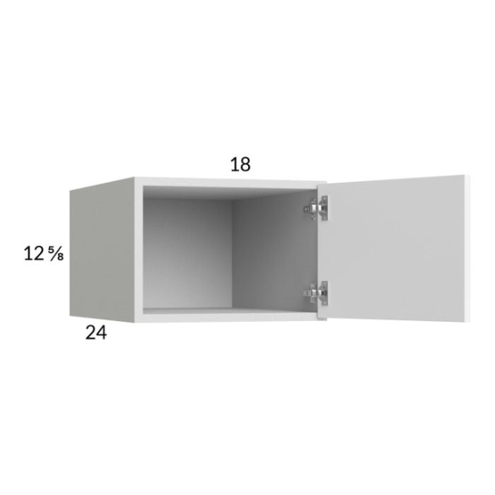RTA Euro Gloss White 18" x 12-5/8" x 24" Wall Cabinet