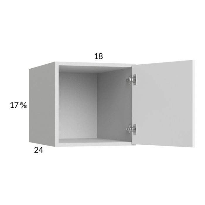 RTA Euro Gloss White 18" x 17-5/8" x 24" Wall Cabinet