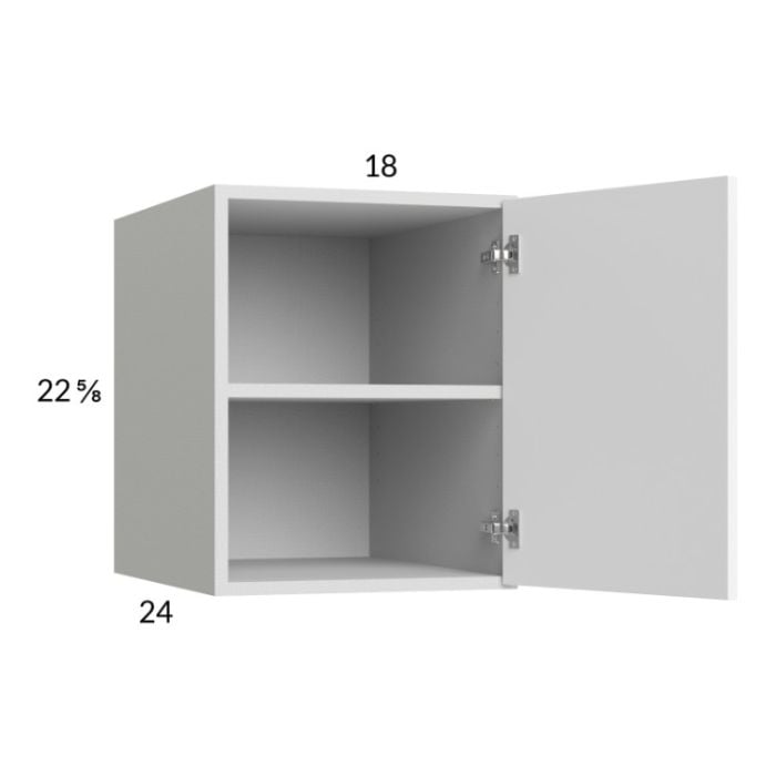 RTA Euro Gloss White 18" x 22-5/8" x 24" Wall Cabinet