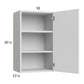 RTA Euro Gloss White 18" x 30-1/4" Wall Cabinet with 2 Finished End Panels