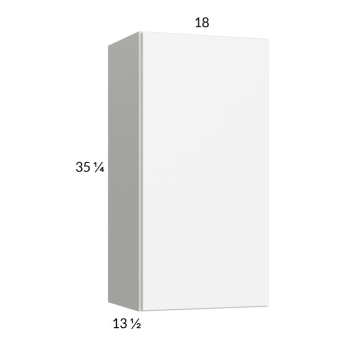 RTA Euro Gloss White 18" x 35-1/4" Wall Cabinet