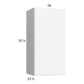 RTA Euro Gloss White 18" x 35-1/4" Wall Cabinet with 2 Finished End Panels