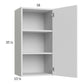 RTA Euro Gloss White 18" x 35-1/4" Wall Cabinet