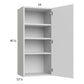 RTA Euro Gloss White 18" x 40-1/4" Wall Cabinet with 2 Finished End Panels