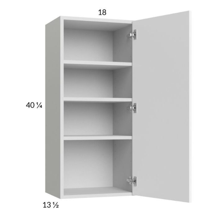 RTA Euro Gloss White 18" x 40-1/4" Wall Cabinet