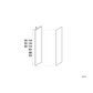 RTA Euro Gloss White 2-7/8" x 30-1/4" Overlay Filler