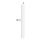 RTA Euro Gloss White 2-7/8" x 30-1/4" Overlay Filler