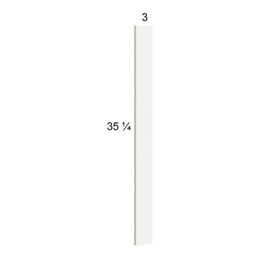 RTA Euro Gloss White 2-7/8" x 35-1/4" Overlay Filler