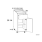 RTA Euro Gloss White 21" Base Cabinet