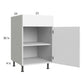 RTA Euro Gloss White 21" Base Cabinet