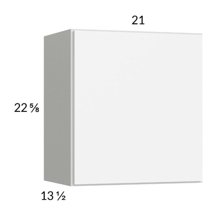 RTA Euro Gloss White 21" x 22-5/8" Wall Cabinet
