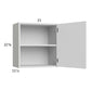 RTA Euro Gloss White 21" x 22-5/8" Wall Cabinet with 2 Finished End Panels
