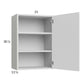 RTA Euro Gloss White 21" x 30-1/4" Wall Cabinet with 2 Finished End Panels
