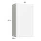 RTA Euro Gloss White 21" x 35-1/4" Wall Cabinet