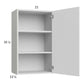 RTA Euro Gloss White 21" x 35-1/4" Wall Cabinet