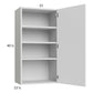RTA Euro Gloss White 21" x 40-1/4" Wall Cabinet with 1 Finished End Panel