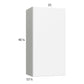 RTA Euro Gloss White 21" x 40-1/4" Wall Cabinet with 2 Finished End Panels