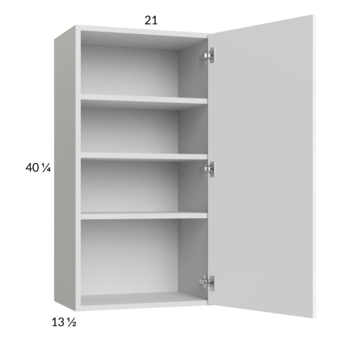 RTA Euro Gloss White 21" x 40-1/4" Wall Cabinet