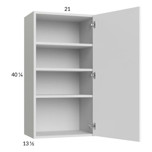 RTA Euro Gloss White 21" x 40-1/4" Wall Cabinet
