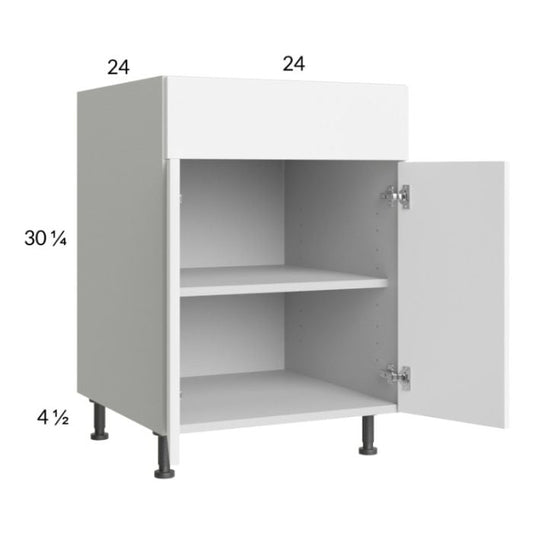 RTA Euro Gloss White 24" Base Cabinet