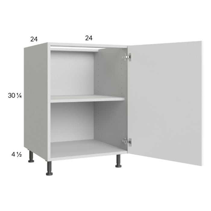 RTA Euro Gloss White 24" Full Height Door Base Cabinet with 1 door
