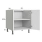 RTA Euro Gloss White 24" Full Height Door Desk Base Cabinet and 2 Finished End Panels