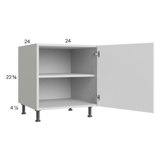 RTA Euro Gloss White 24" Full Height Door Desk Base Cabinet with 1 door