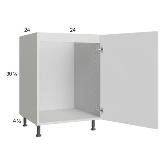 RTA Euro Gloss White 24" Full Height Door Sink Base Cabinet with 1 Door
