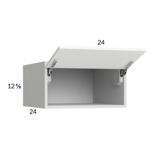 RTA Euro Gloss White 24" x 12-5/8" Flip Up Door Wall Cabinet