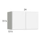 RTA Euro Gloss White 24" x 15-1/8" Wall Cabinet with 2 Finished End Panels