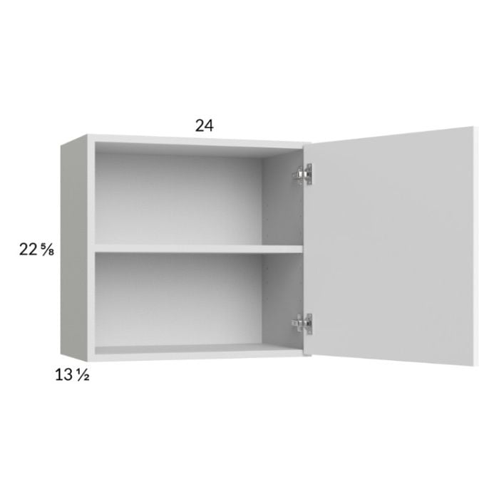 RTA Euro Gloss White 24" x 22-5/8" Wall Cabinet with 1 Door