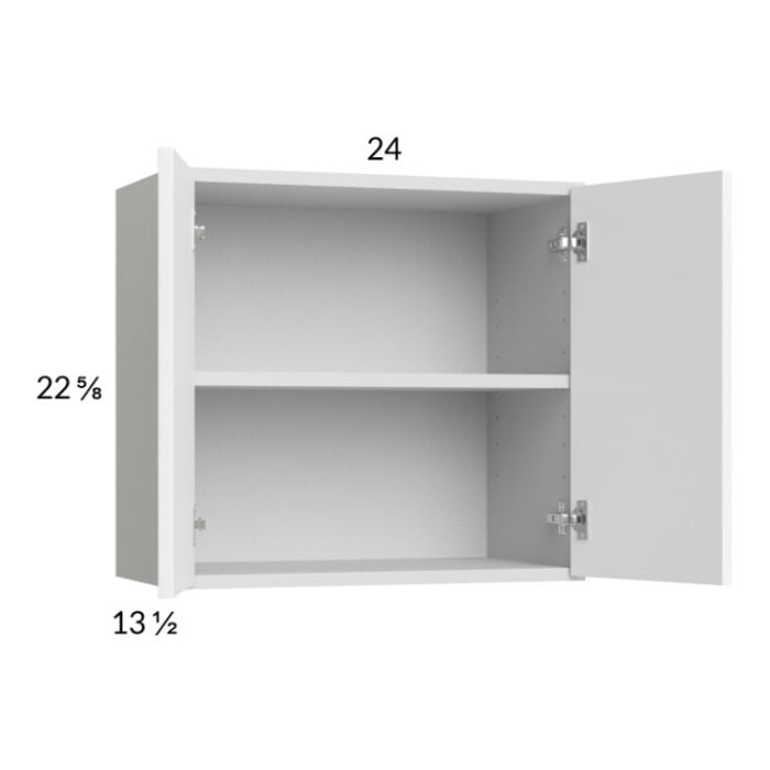 RTA Euro Gloss White 24" x 22-5/8" Wall Cabinet