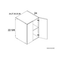 RTA Euro Gloss White 24" x 22-5/8" x 24" Wall Cabinet