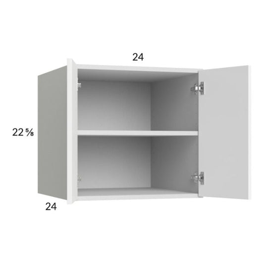RTA Euro Gloss White 24" x 22-5/8" x 24" Wall Cabinet