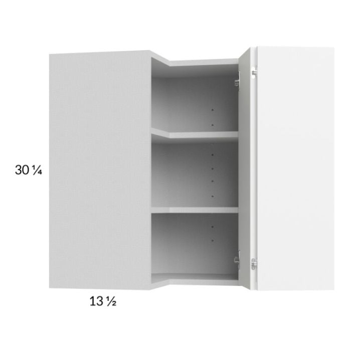 RTA Euro Gloss White 24" x 30-1/4" Wall Easy Reach Cabinet with 1 Finished End Panel