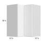 RTA Euro Gloss White 24" x 30-1/4" Wall Easy Reach Cabinet with 2 Finished End Panels