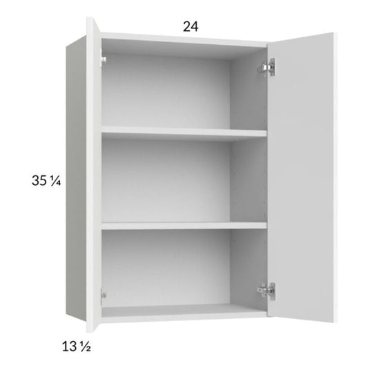 RTA Euro Gloss White 24" x 35-1/4" Wall Cabinet