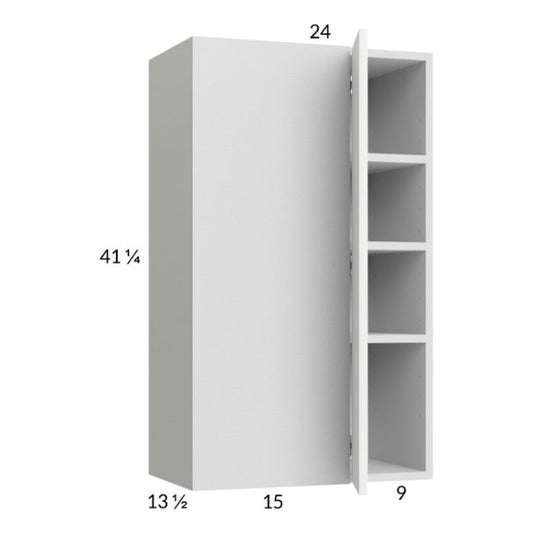 RTA Euro Gloss White 24" x 40-1/4" Blind Corner Wall Cabinet