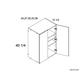RTA Euro Gloss White 24" x 40-1/4" Wall Cabinet