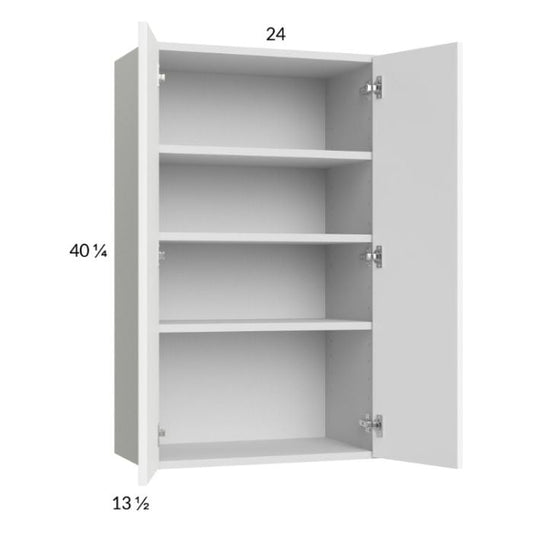 RTA Euro Gloss White 24" x 40-1/4" Wall Cabinet