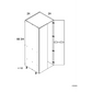 RTA Euro Gloss White 24" x 71" - 1/4" Open Utility Cabinet with 2 Doors and 1 Finished End Panel and 2 Set of Shelves