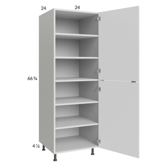 RTA Euro Gloss White 24" x 71" - 1/4" Utility Cabinet with 1 Door