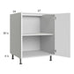 RTA Euro Gloss White 27" Full Height Door Base Cabinet with 2 Finished End Panels