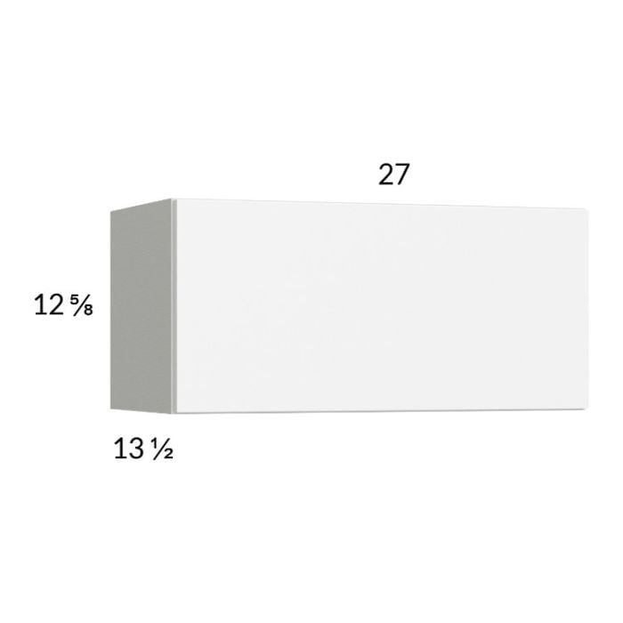 RTA Euro Gloss White 27" x 12-5/8" Flip Up Door Wall Cabinet
