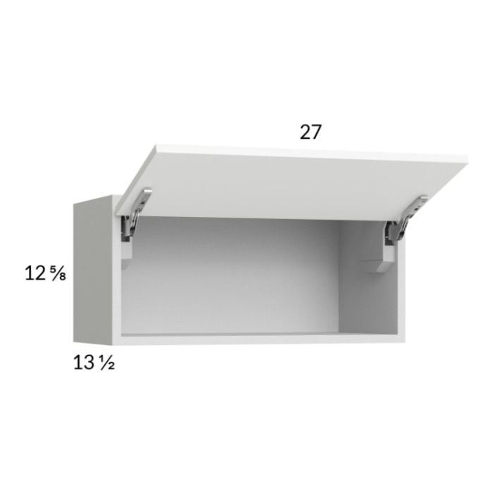 RTA Euro Gloss White 27" x 12-5/8" Flip Up Door Wall Cabinet