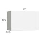RTA Euro Gloss White 27" x 17-5/8" Flip Up Door Wall Cabinet with 2 Finished End Panels