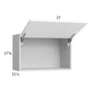 RTA Euro Gloss White 27" x 17-5/8" Flip Up Door Wall Cabinet