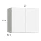 RTA Euro Gloss White 27" x 22-5/8" Wall Cabinet