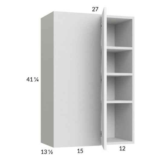 RTA Euro Gloss White 27" x 40-1/4" Blind Corner Wall Cabinet
